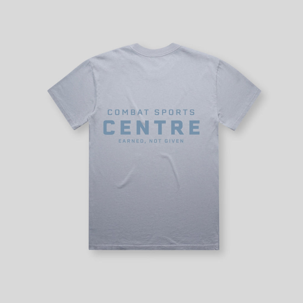 Combat Sports Faded Powder Blue Statement T-Shirt